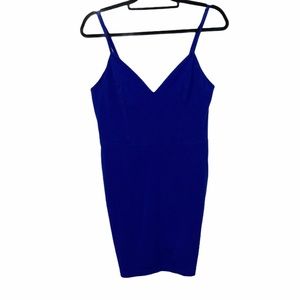 Guess Bodycon Women's Mini Dress Blue Size Large